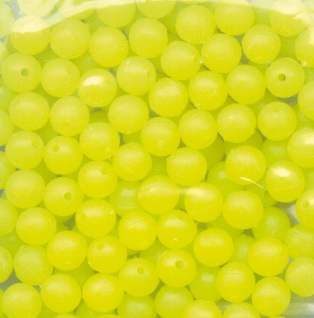 Perles flottantes rondes jaunes fluo yellow Sunset