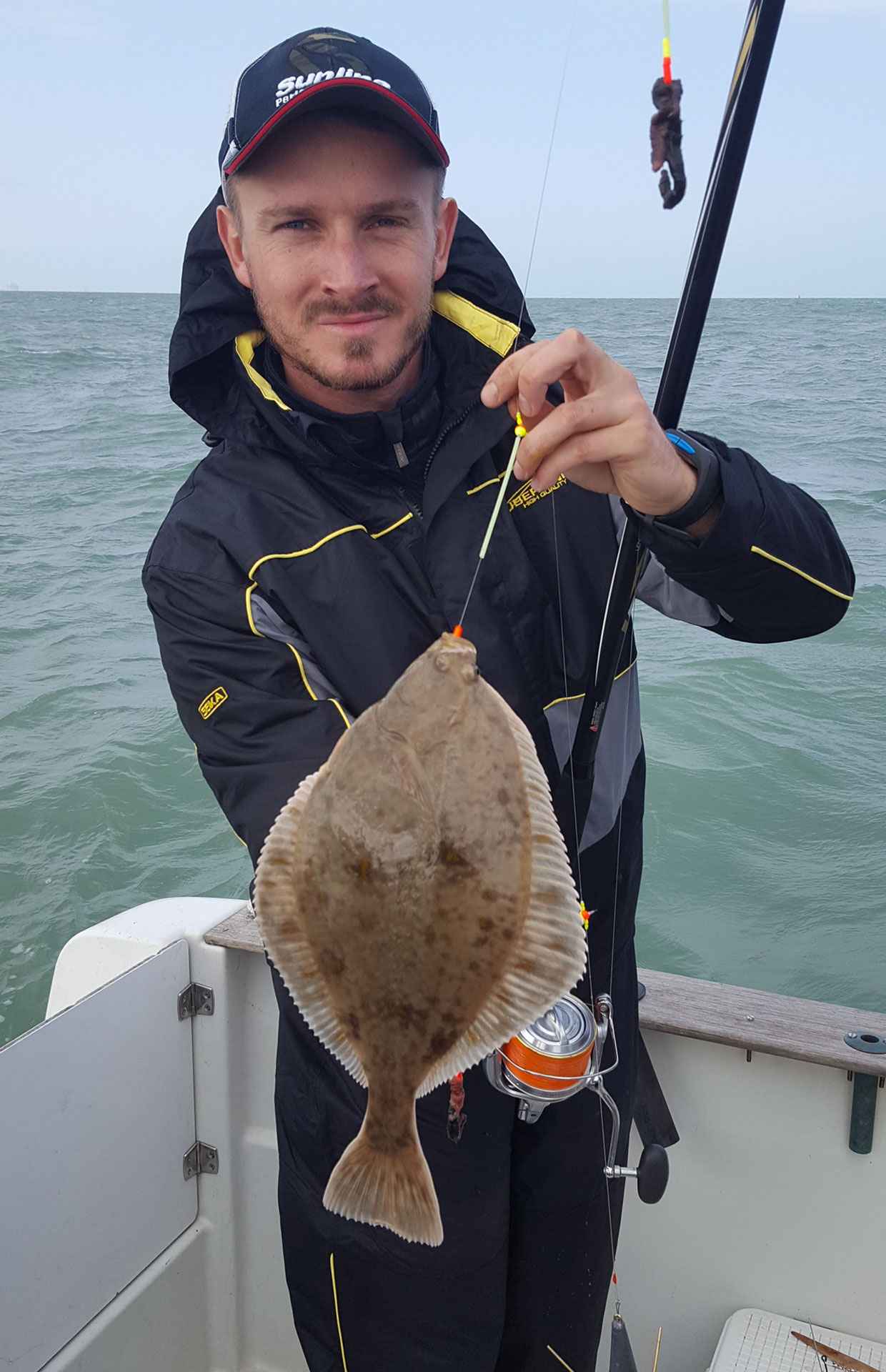 PEK, kayak, poisson plat, turbot, sole, carrelet, pêche